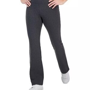 Style & Co. Women's Charcoal Heather High-Rise Bootcut Leggings